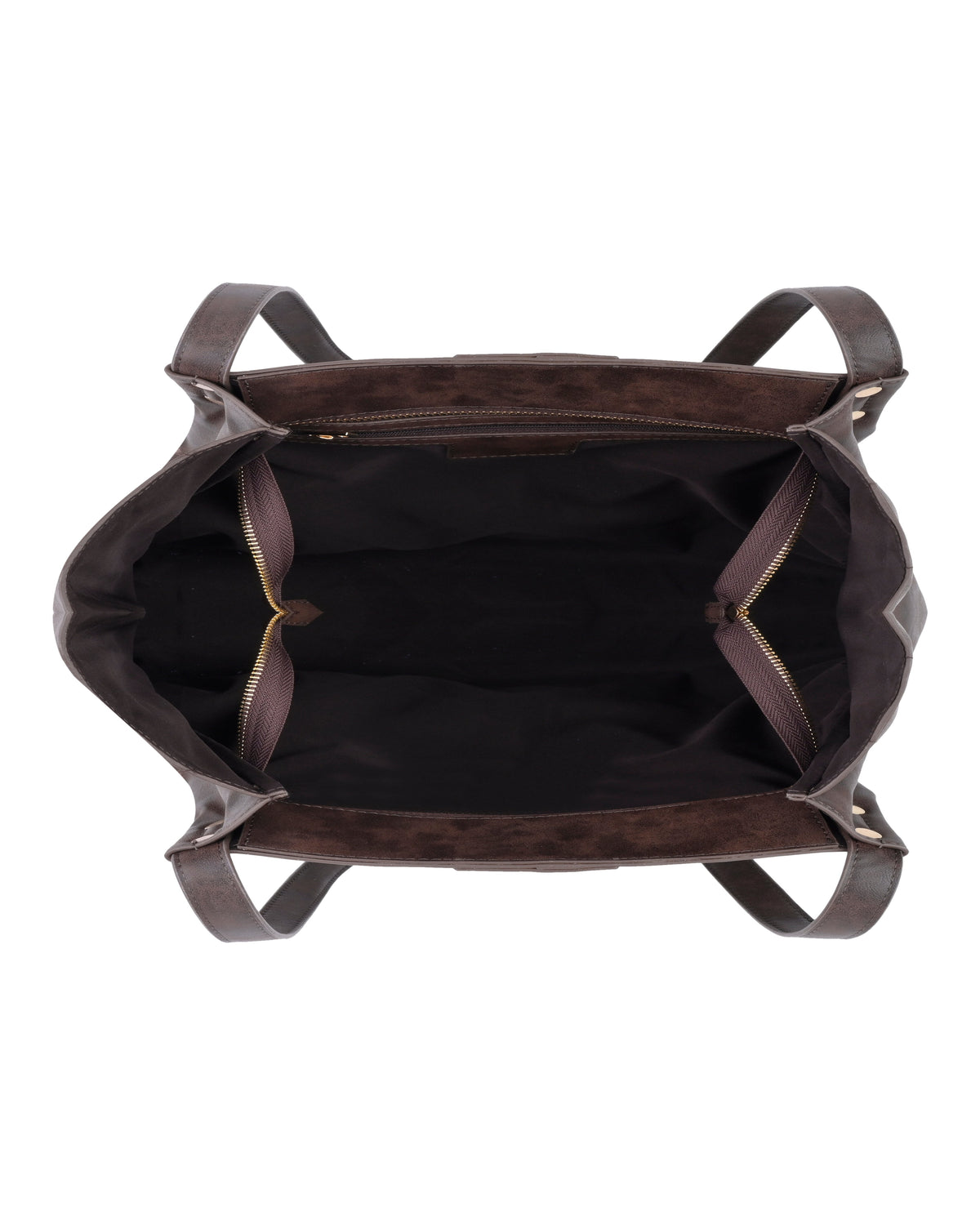 Spacious Everyday Shoulder Tote in Cocoa Brown