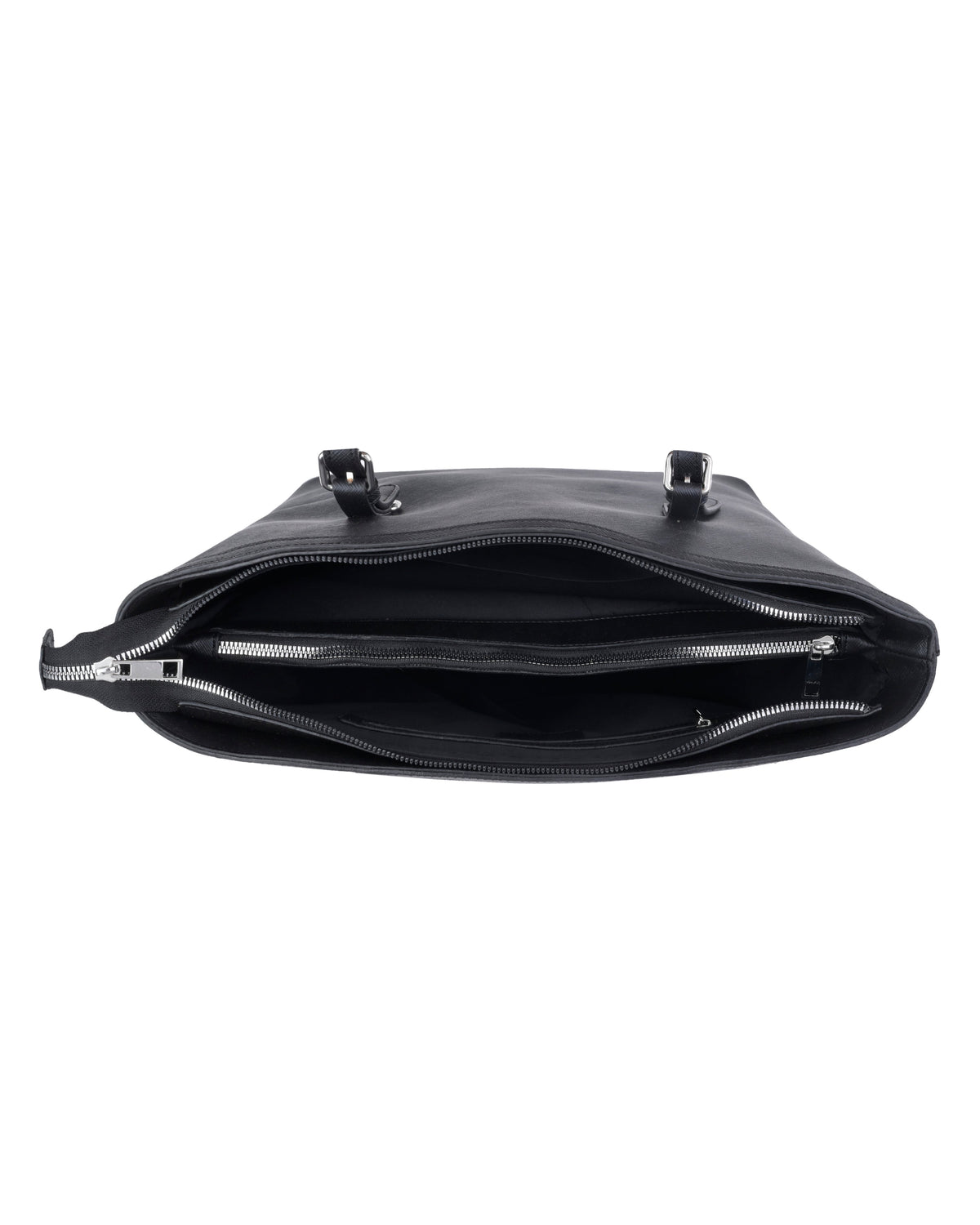 Office Style Tote Bag in Soft Black