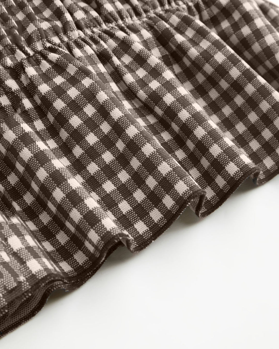 Gingham Bowknot Sleeveless Top
