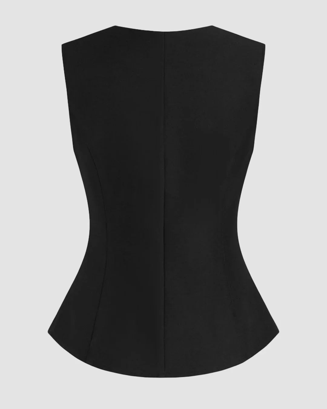 Half Zip Pleated Top in Black