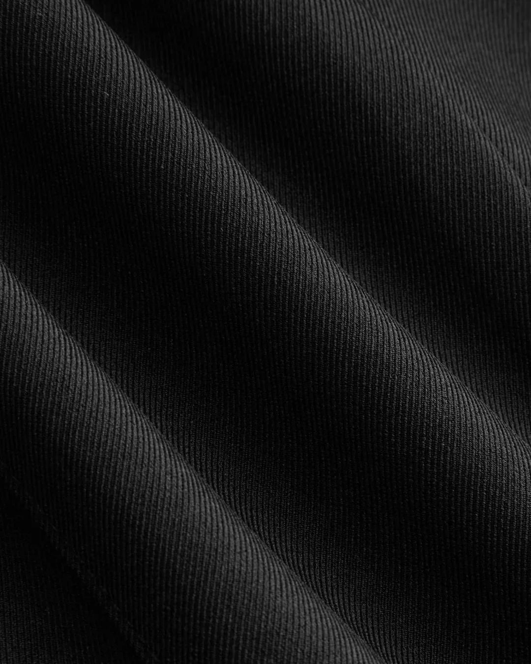 Half Zip Pleated Top in Black
