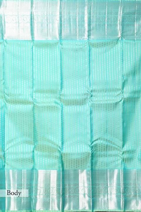 Tempting Firozi Soft Silk Saree With Dalliance Blouse Piece