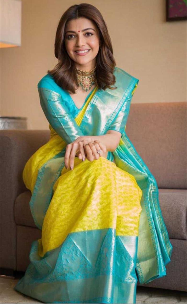 Refreshing Yellow Soft Silk Saree With Extraordinary Blouse Piece
