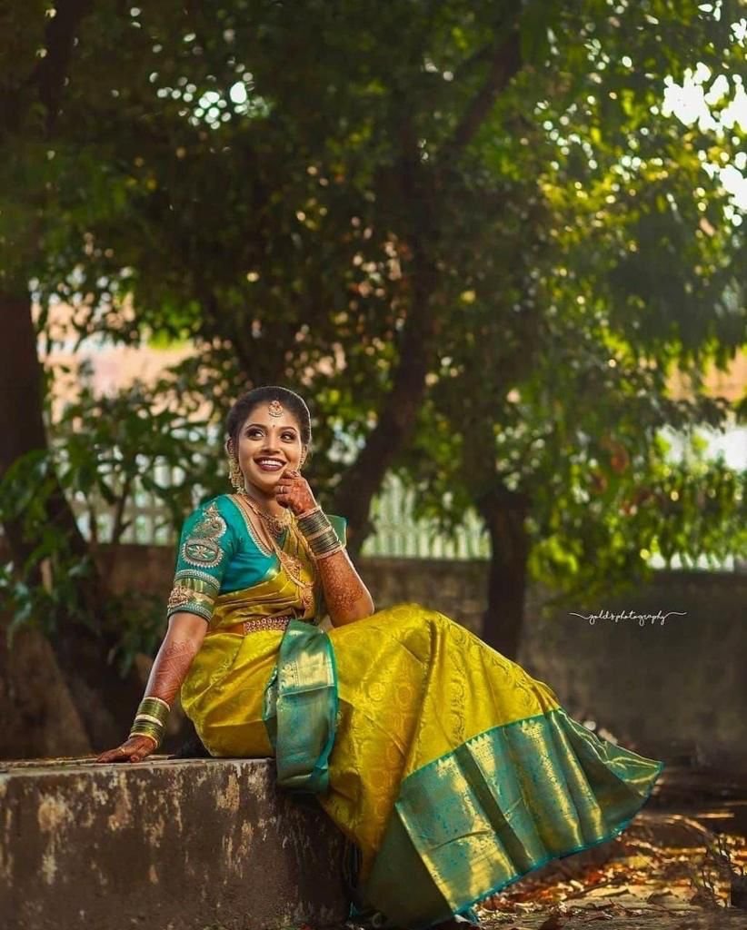 Flaunt Yellow Soft Silk Saree With Energetic Blouse Piece
