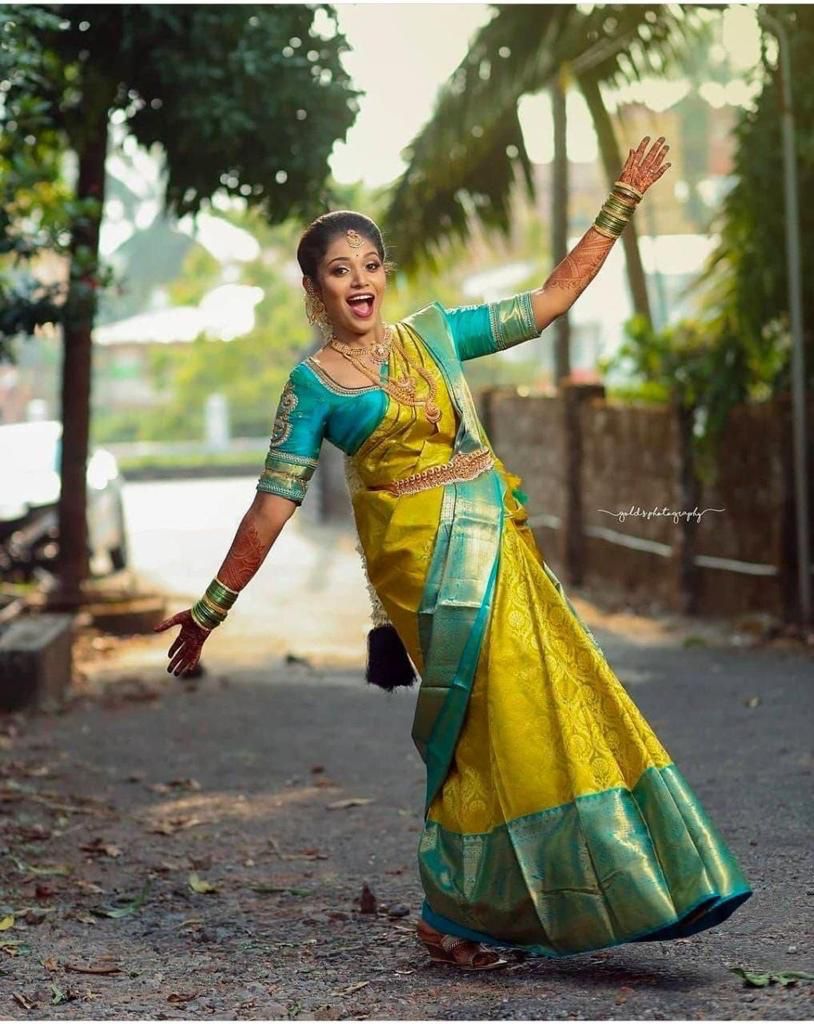 Flaunt Yellow Soft Silk Saree With Energetic Blouse Piece