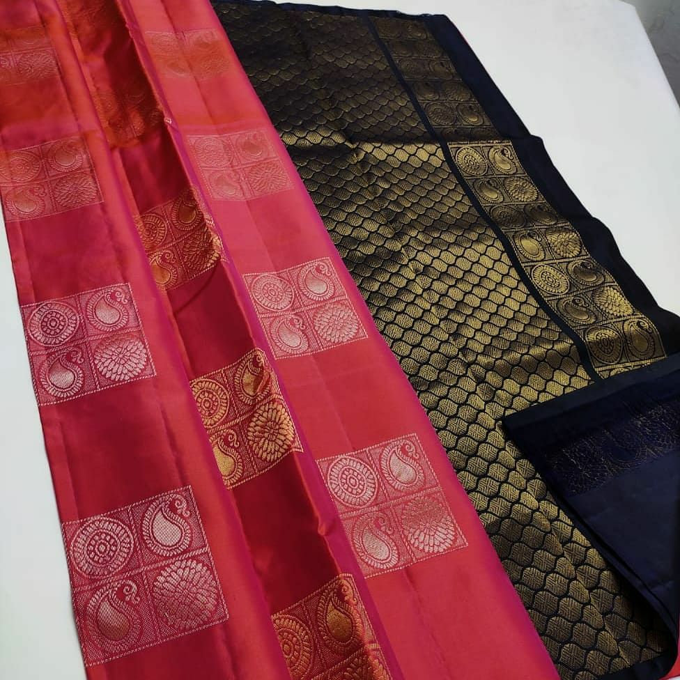Tremendous Pink Soft Silk Saree With Groovy Blouse Piece
