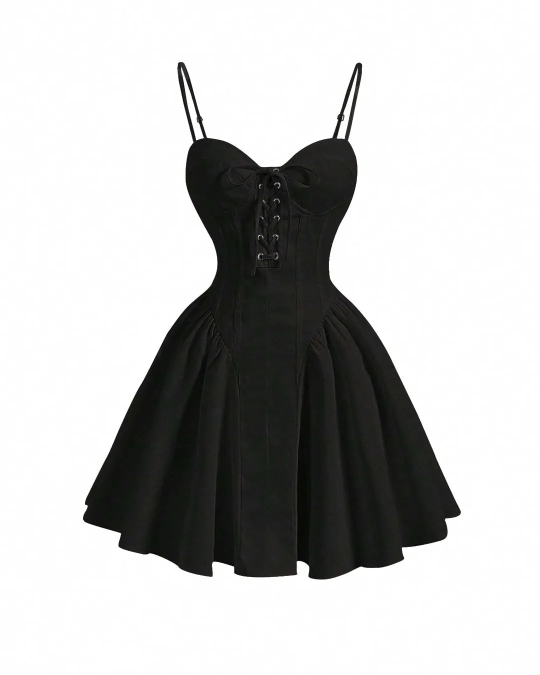Lace Up Front Cami Dress Corset Dress