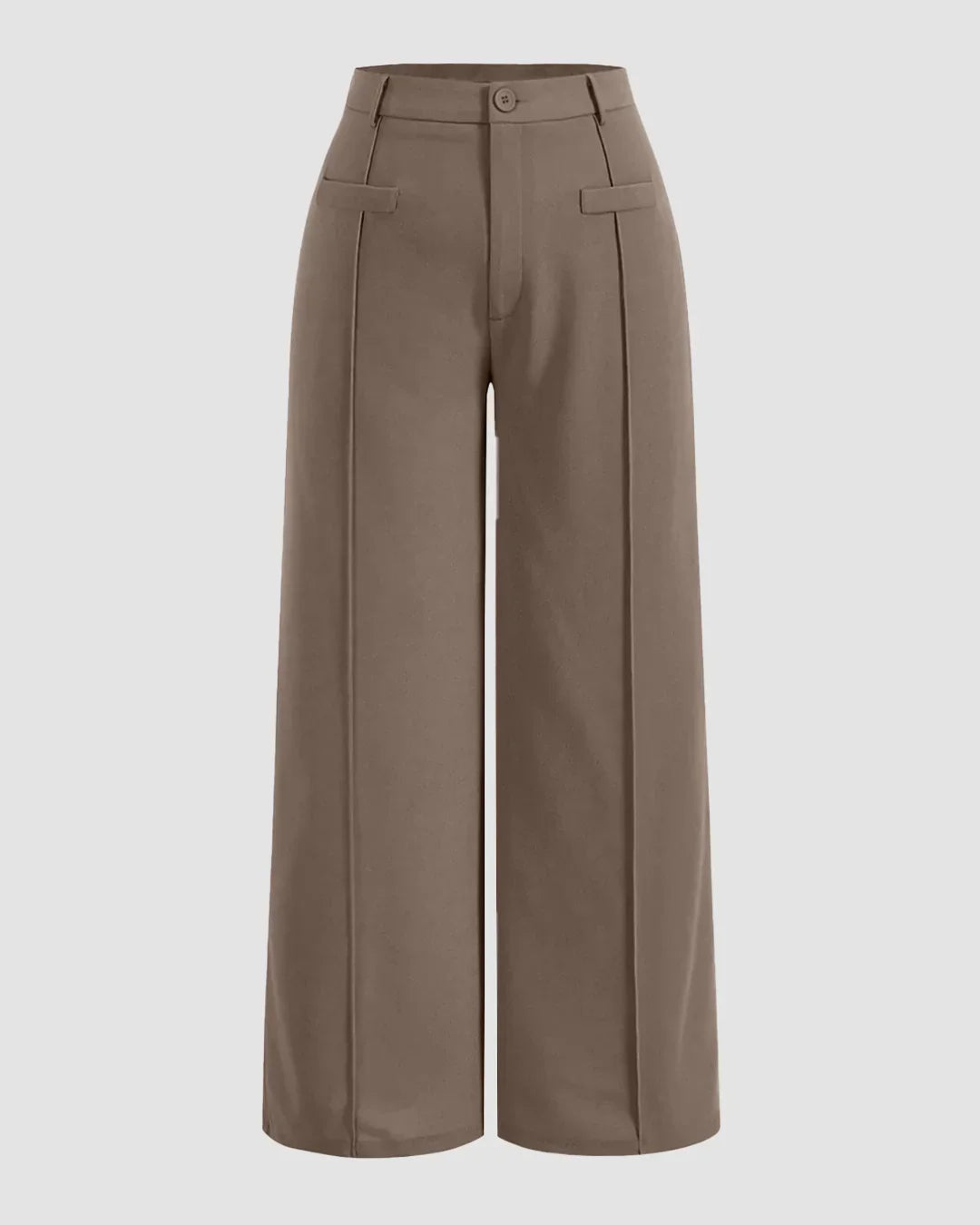 Light Brown Premium Trousers Curve & Plus
