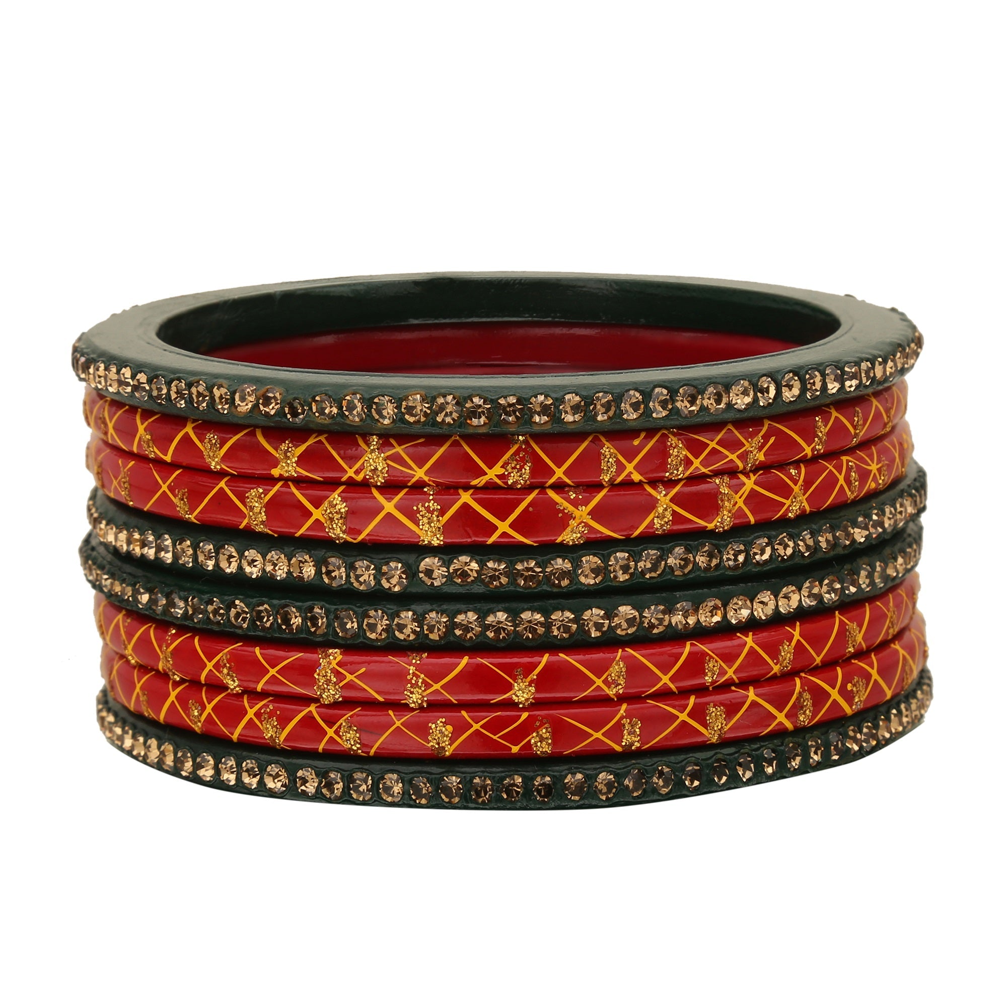 Sukriti Traditional Partywear Lac Wedding Bangles for Women – Set of 8