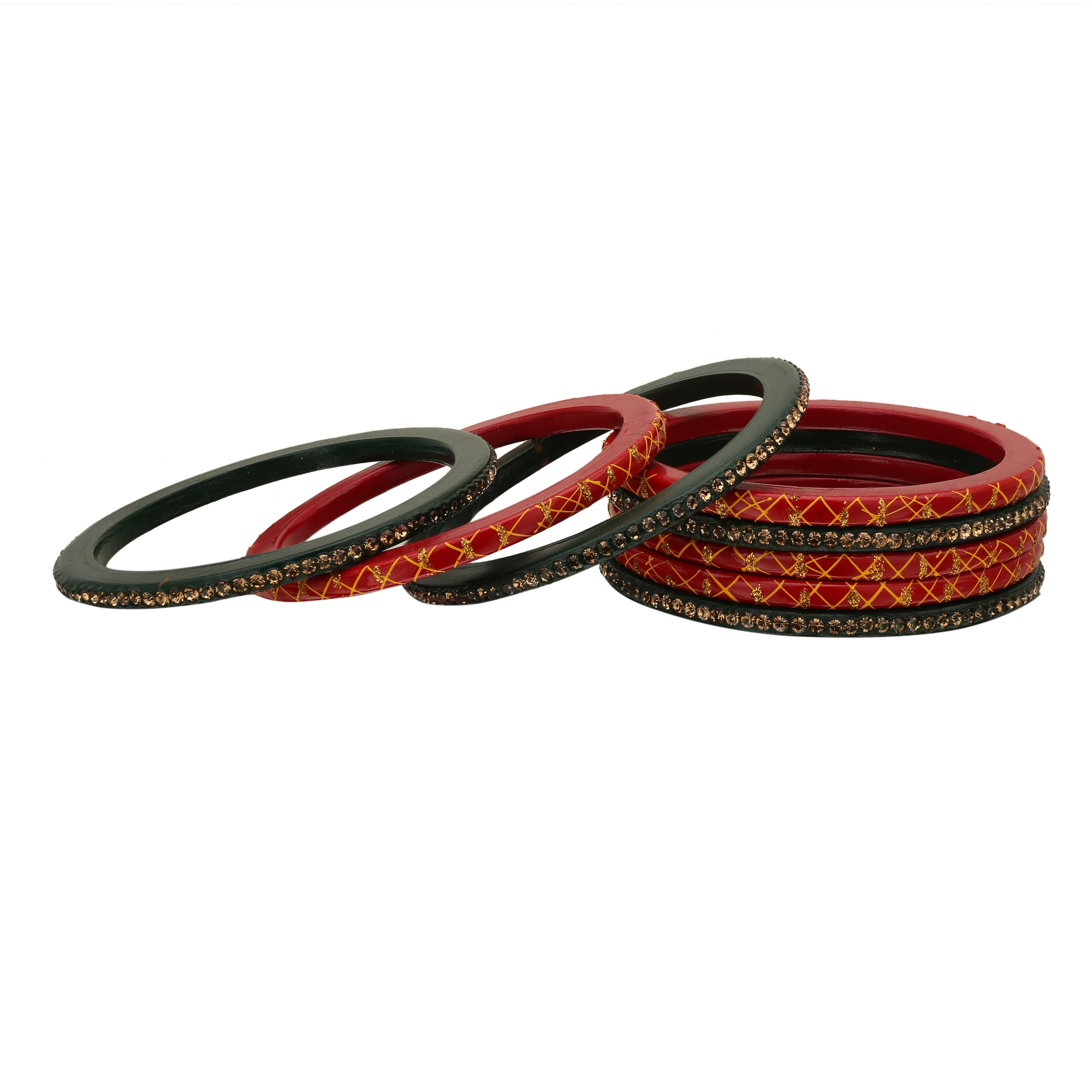 Sukriti Traditional Partywear Lac Wedding Bangles for Women – Set of 8
