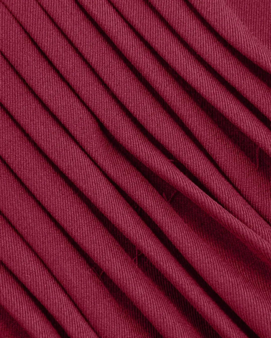 Mid Rise Pleated Wide Leg Trousers Redberry