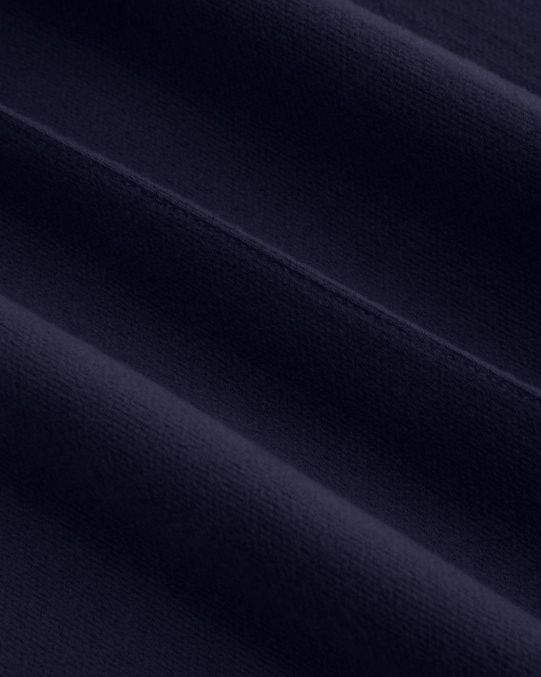 Mid Rise Solid Wide Leg Trousers In Navy Blue