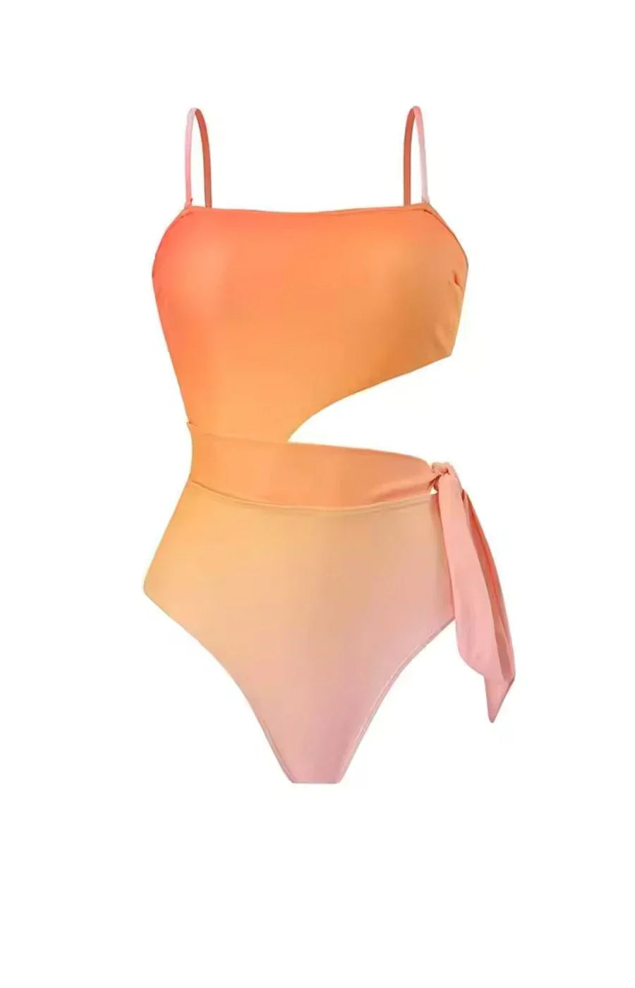 Curve-Flattering Retro Stripe Swimsuit  Bikini - High Waisted Set