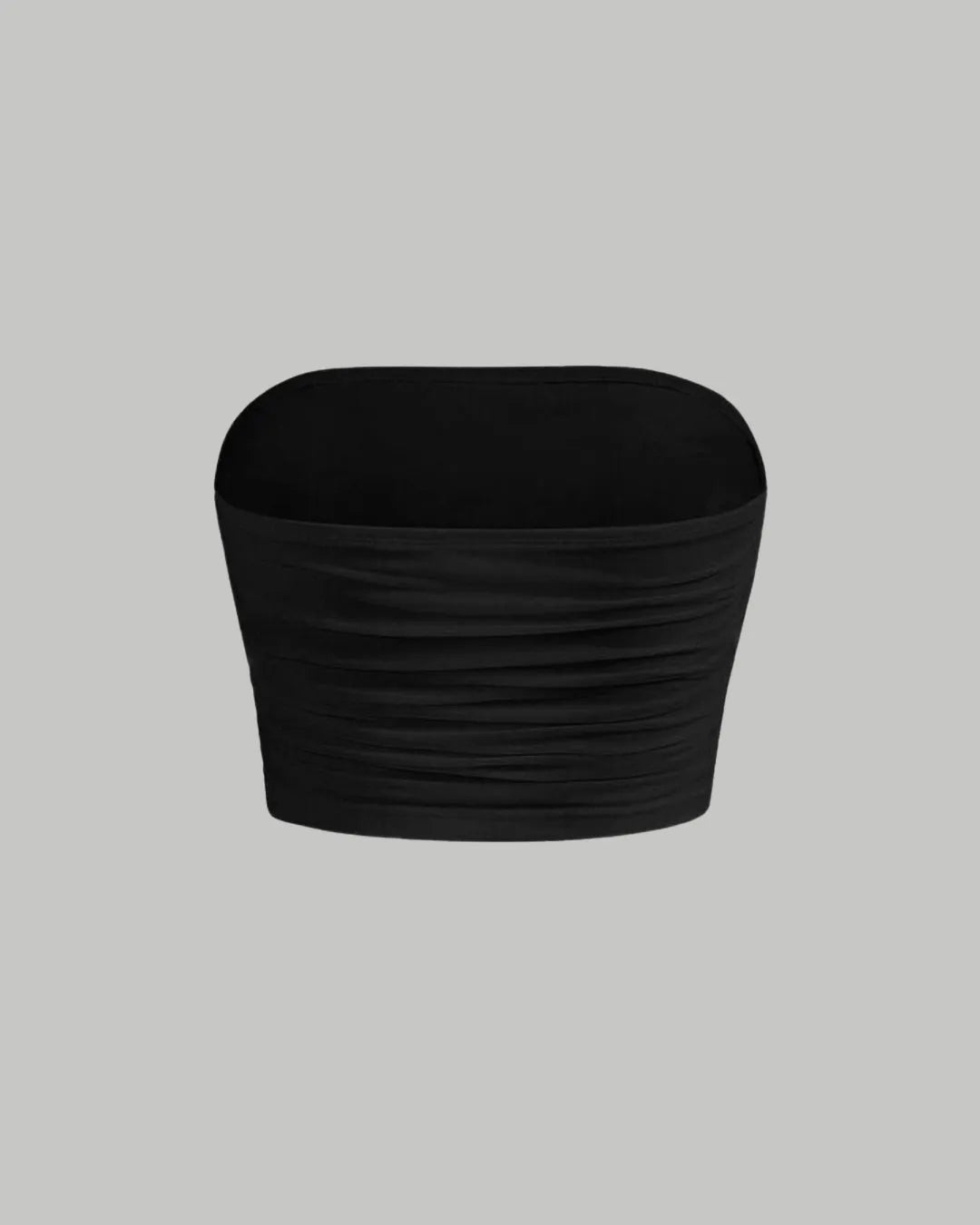Off Shoulder Solid Color Corset Tops In Black