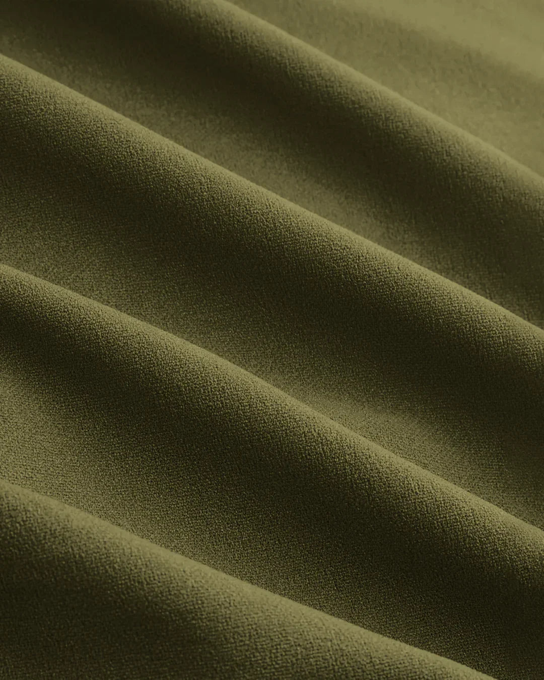 Olive Green One-Shoulder Draped Scarf Top