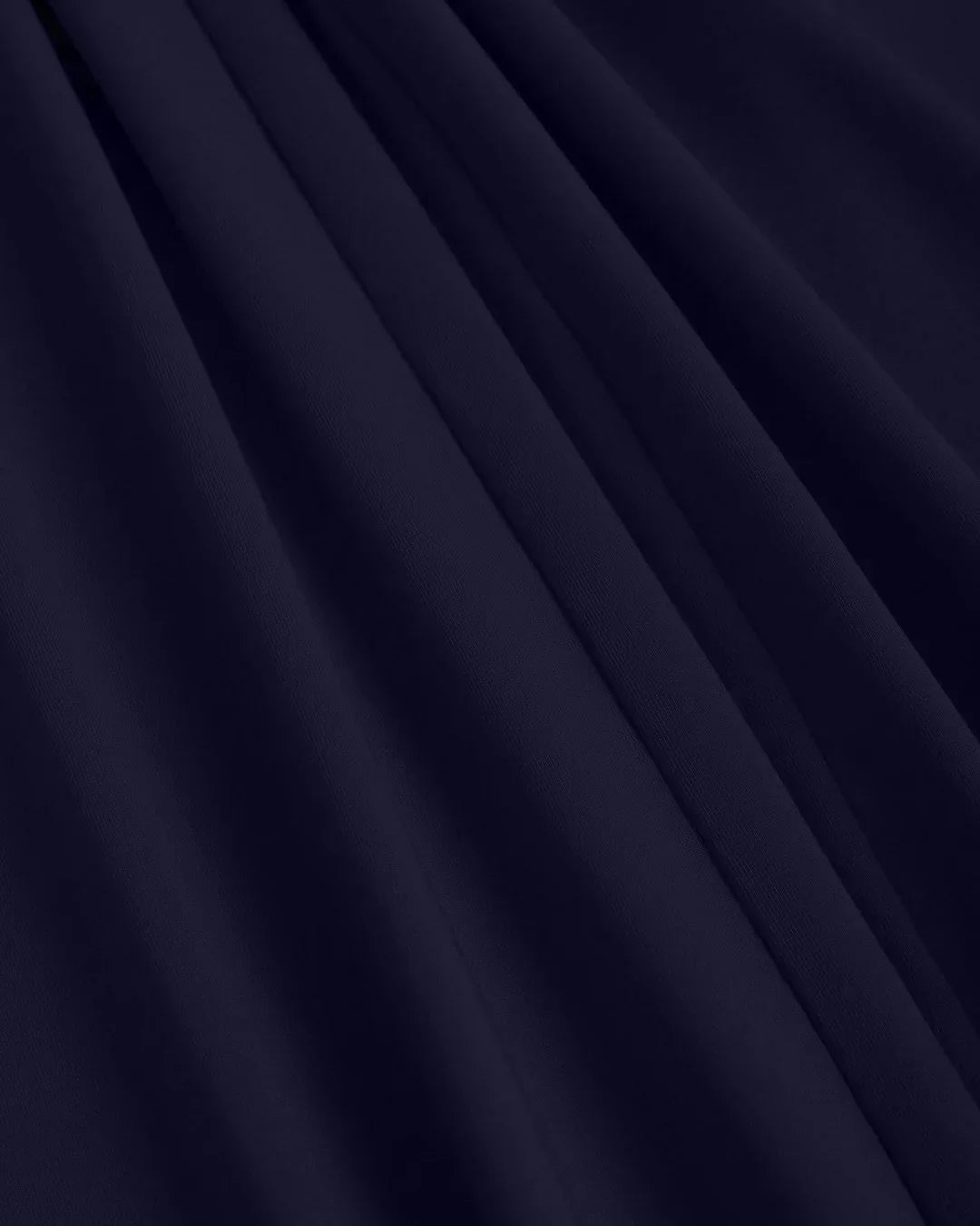 One Shoulder Solid Wide Leg Jumpsuit in Dark Navy Blue