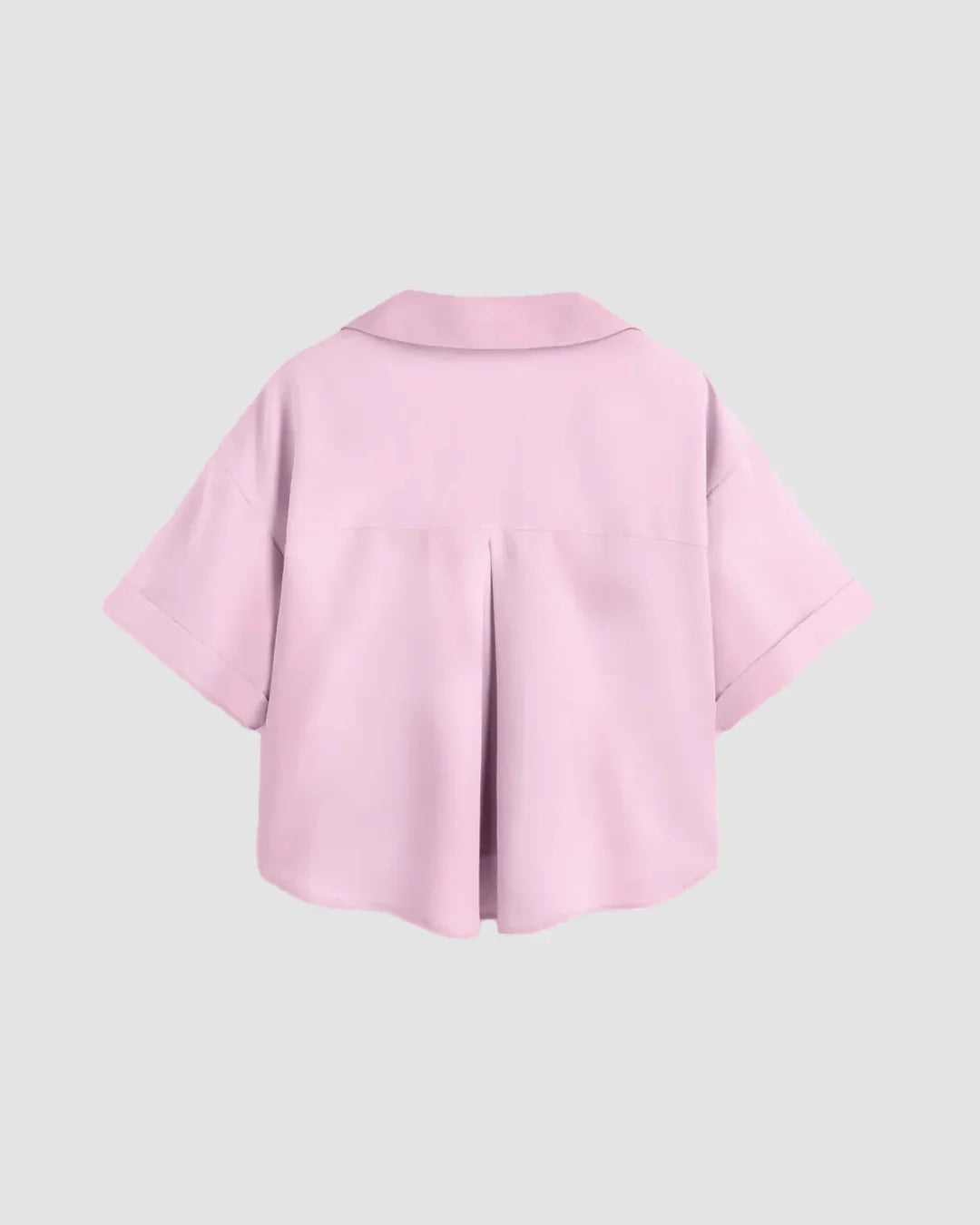 Pink Relaxed Collar Pocket Shirt