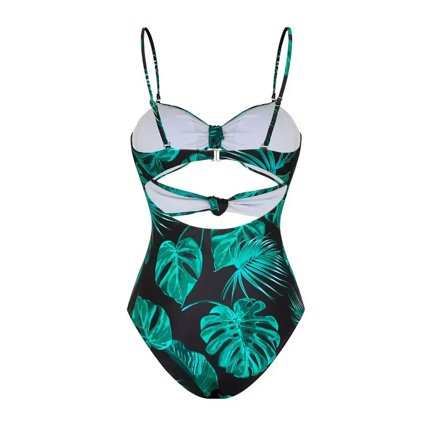 Curve-Flattering Retro Stripe Swimsuit  Bikini - High Waisted Set