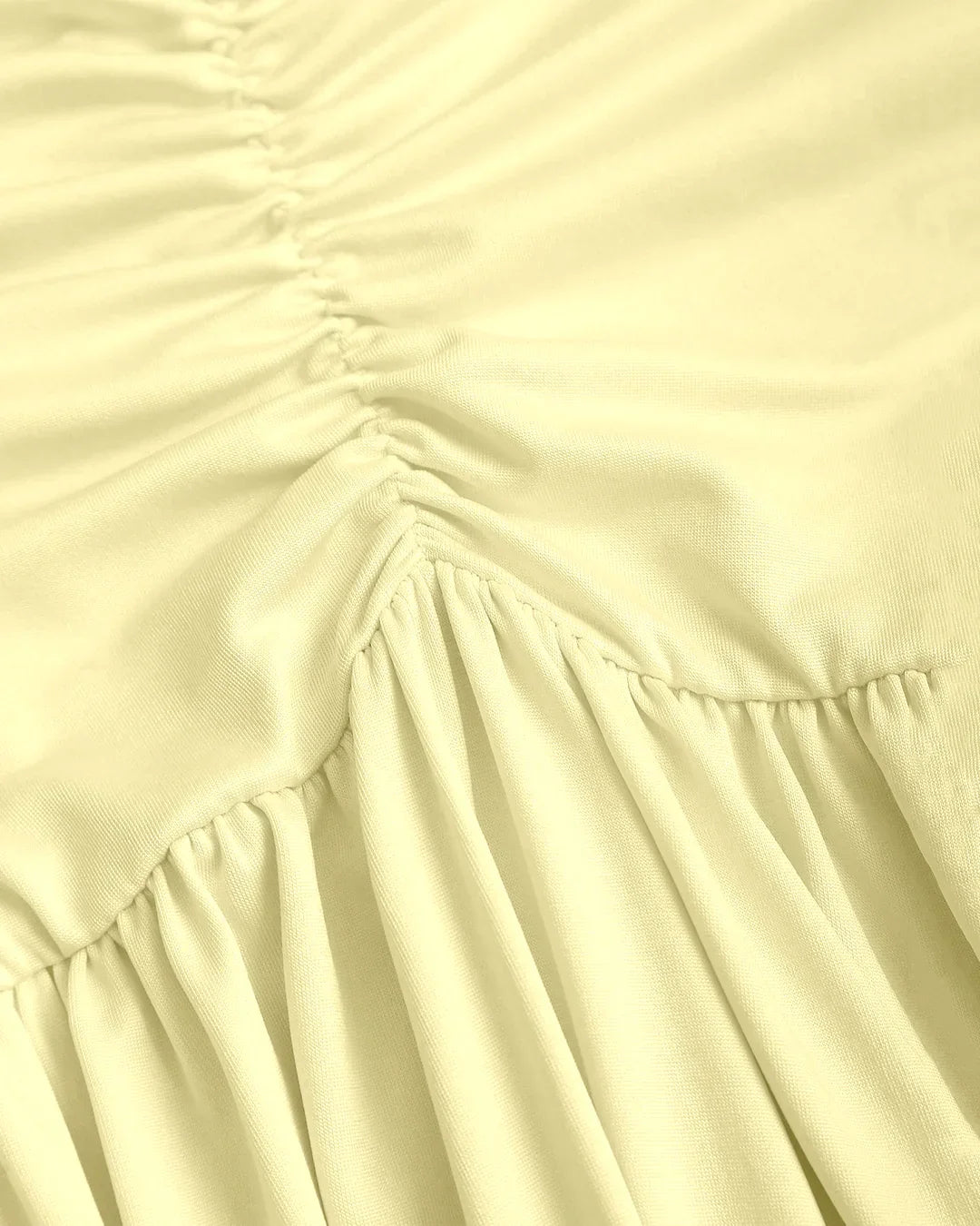 Ruched Halter Neck Backless Midi Dress in Vanilla