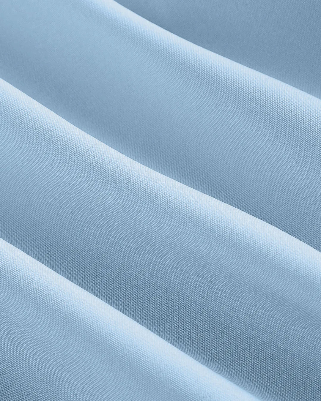 Ruffle Collar Puff Sleeve Fitted Blouse in Sky Blue