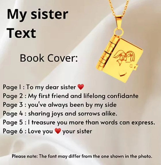 Eternal Sister Bond Locket Necklace
