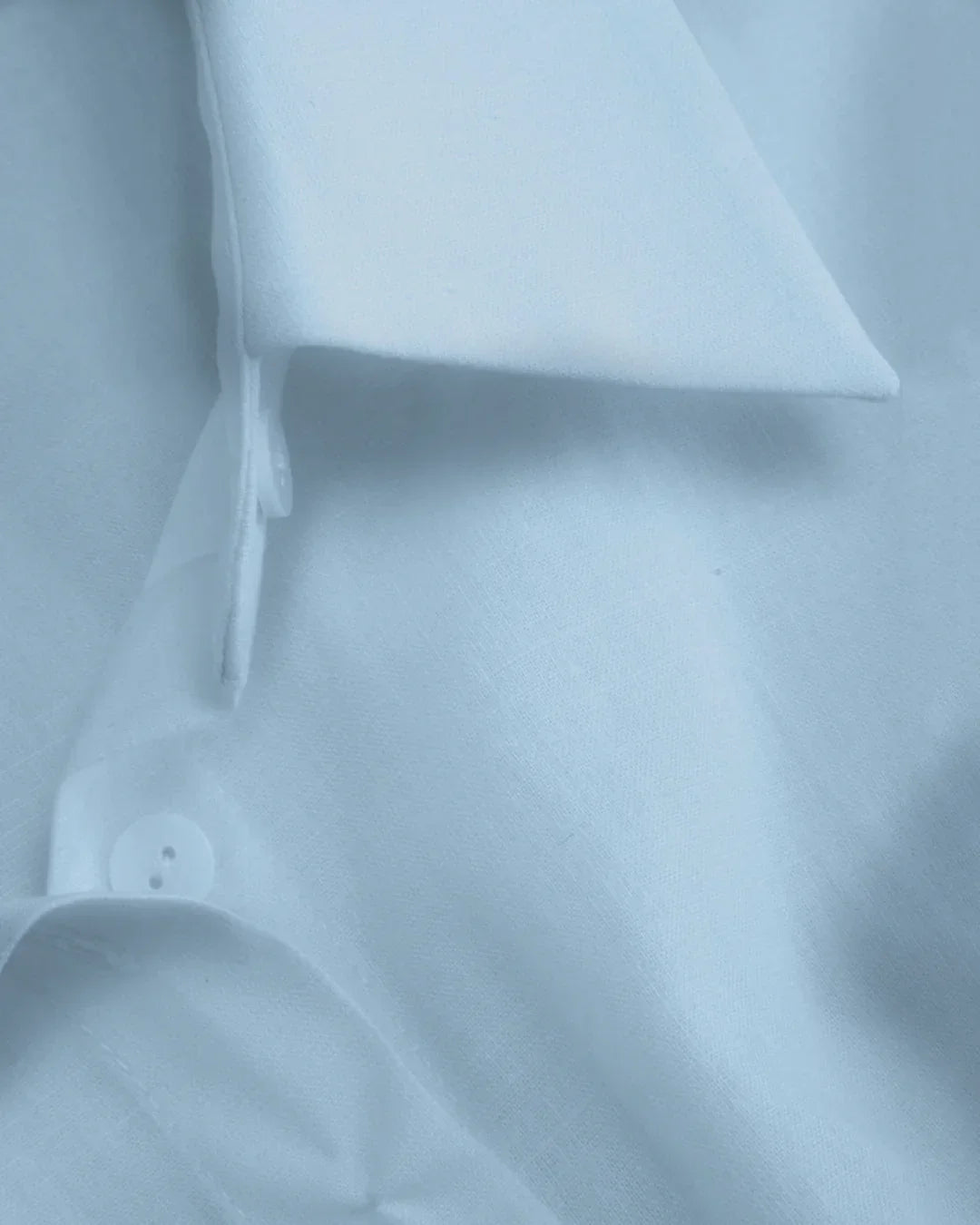 Sky Blue Cinched Waist Collared Shirt Top