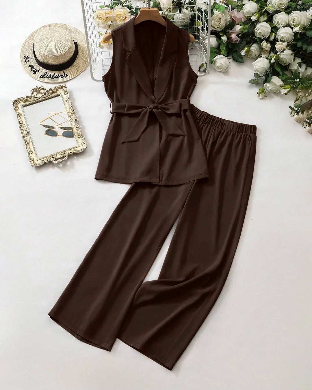 Sleeveless Coco Vest & Trouser Co-Ord