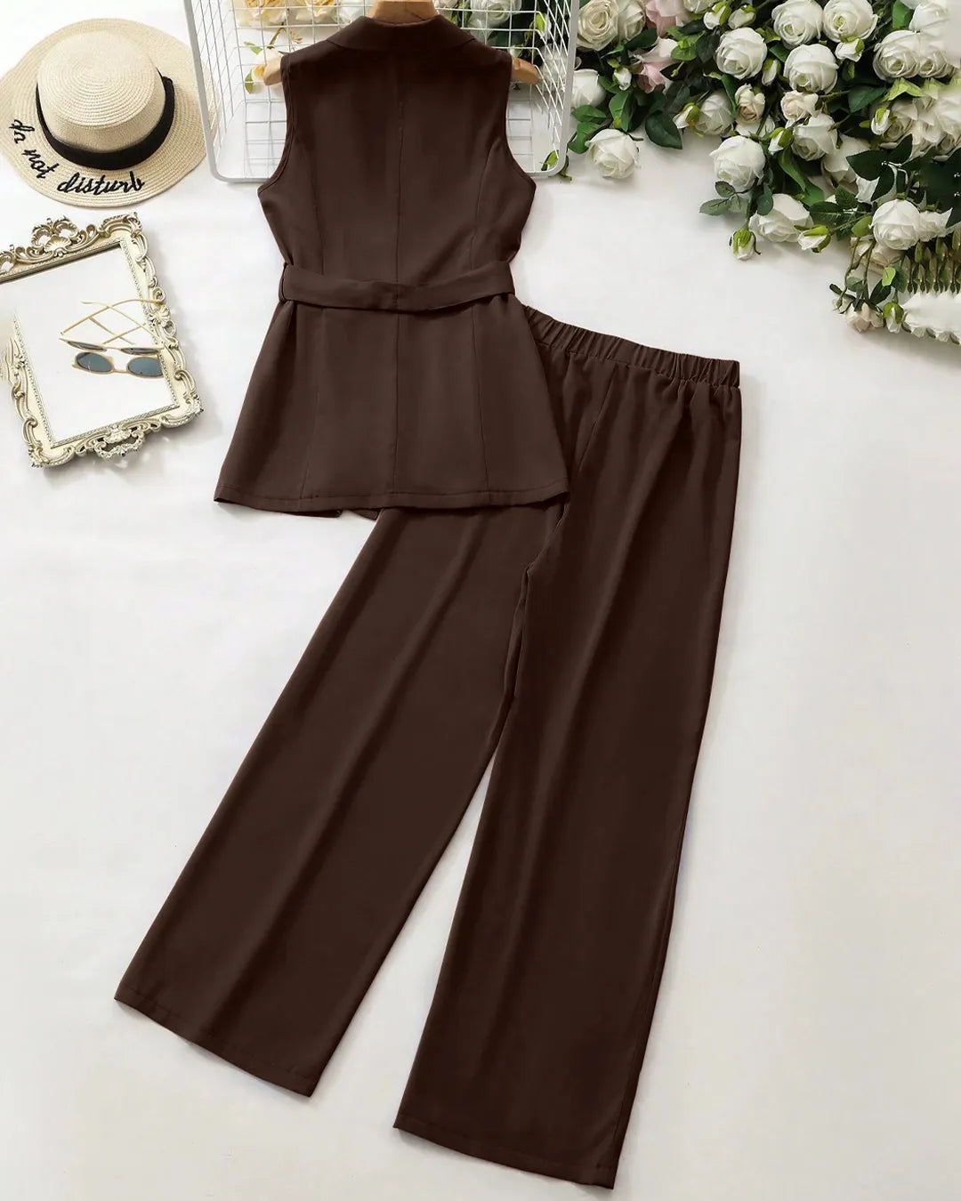 Sleeveless Coco Vest & Trouser Co-Ord