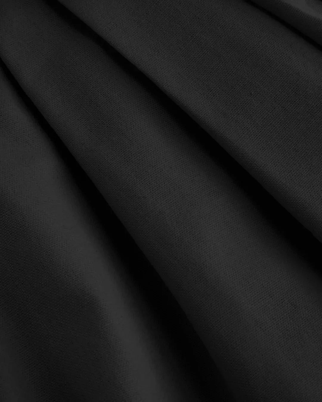 Sleeveless Flared Midi Dress in Black