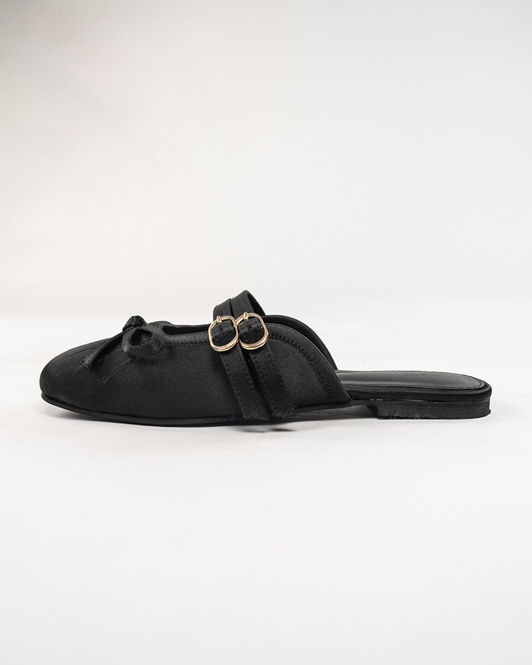 Slip-On Mule Backless Loafers in Black