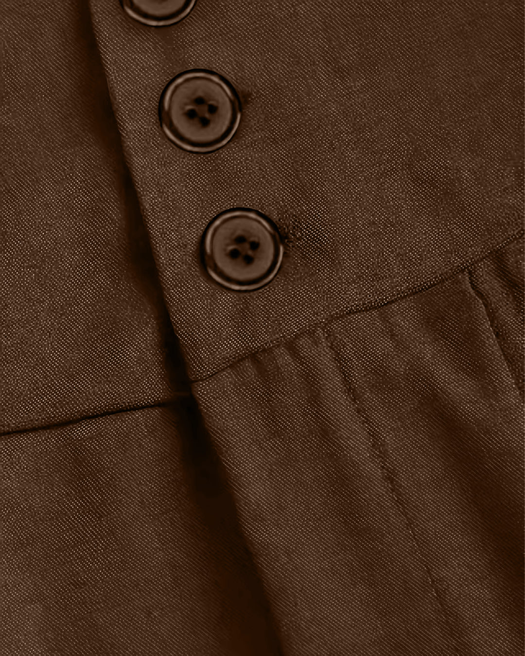 Solid Color Stylish Casual Long Pants in Brown