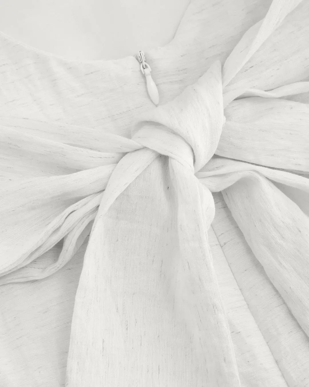 Solid White Sleeveless Mini Dress with Subtle A-Line Cut