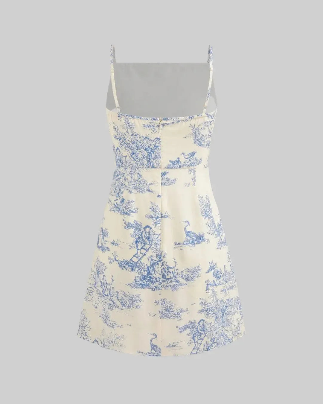 Square Neck Ruched Mini Dress
