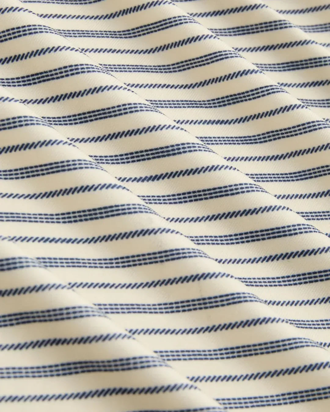 Striped Ribbed Fitted High Neck Top