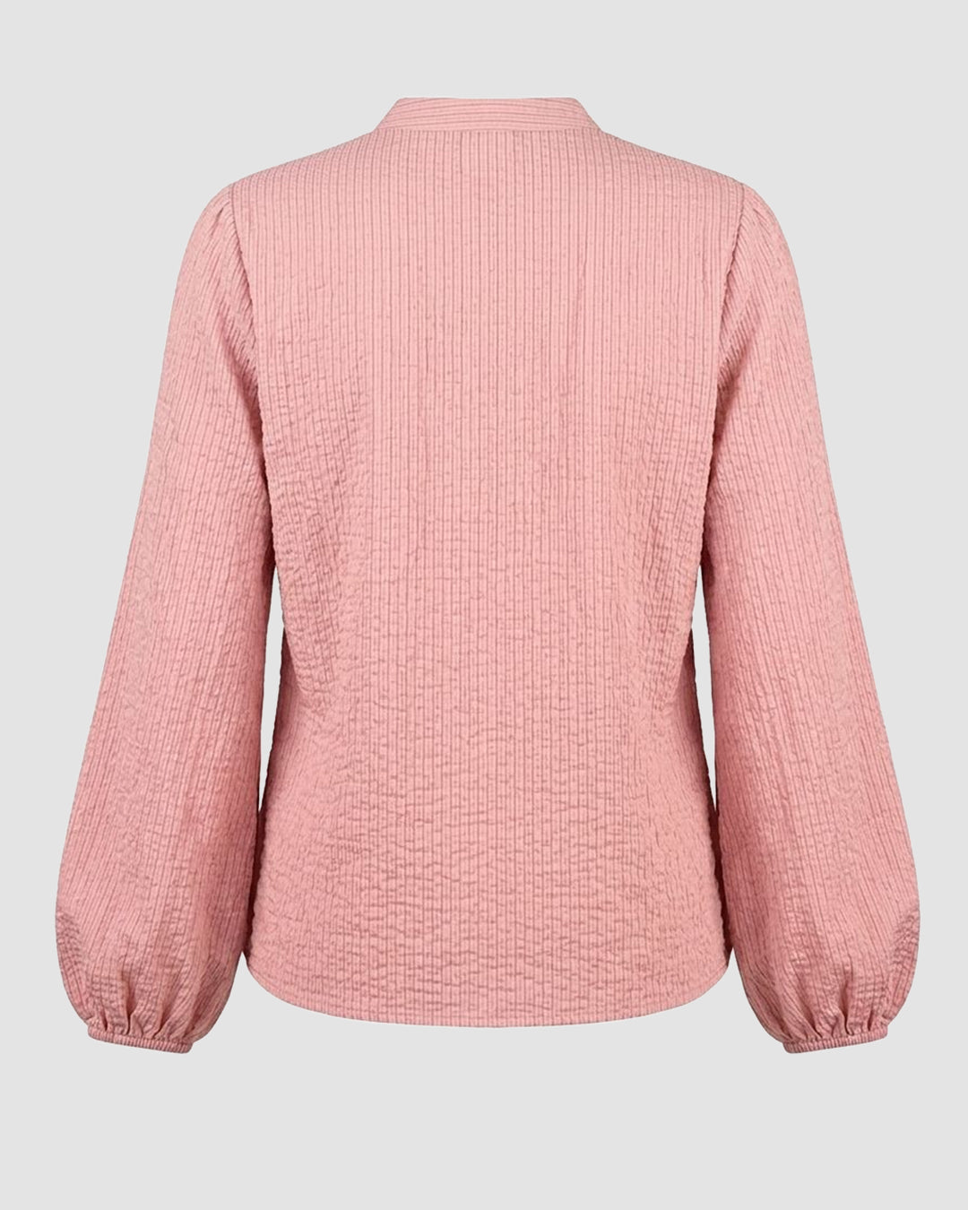 Striped Ruffle Shirt in Pink