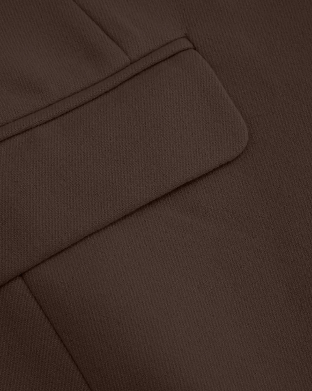 Structured Collared Buttoned Blazer in Coco