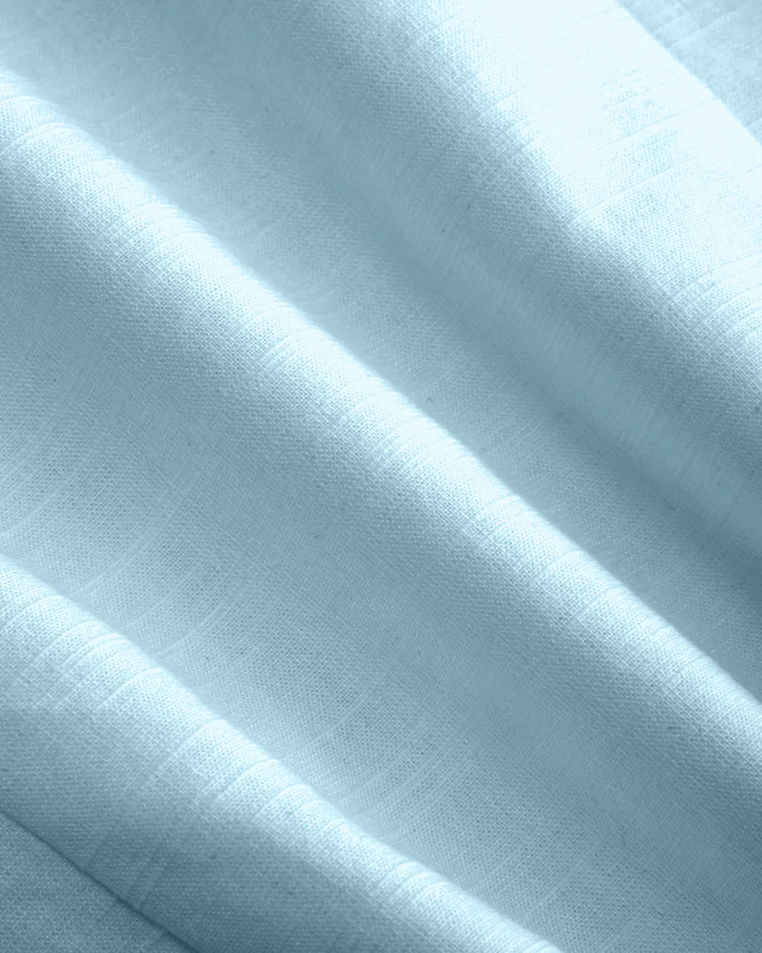 Casual Tie Neck Short Sleeve Fitted Top in Powder Blue