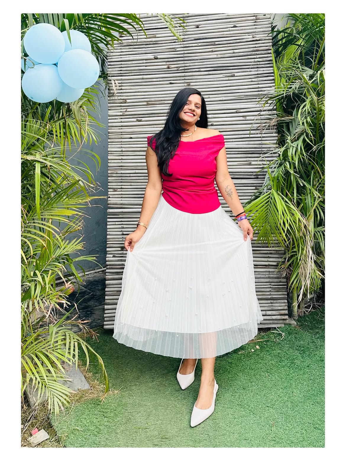 Party Off Shoulder Ruched Fitted Top in Red