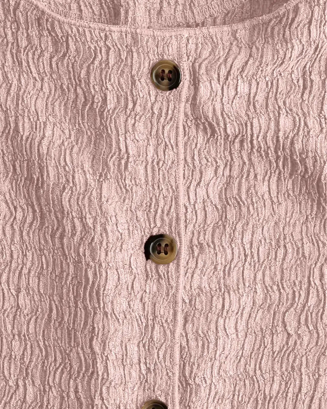 Textured Jersey Waistcoat In Pink
