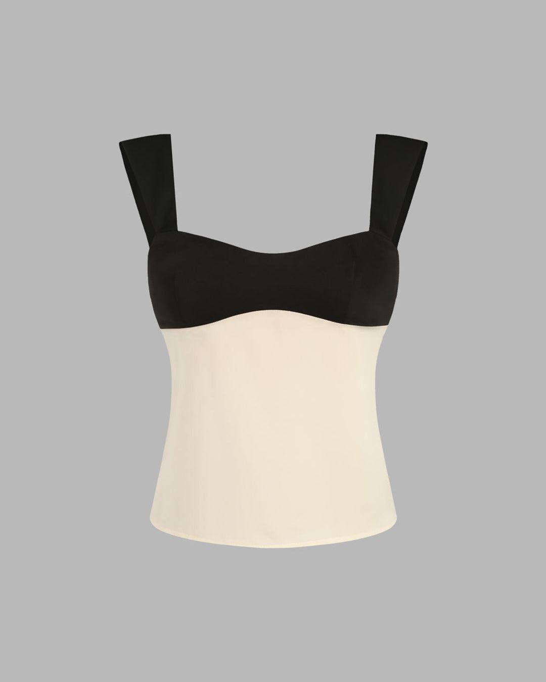 Two Tone Crop Cami Top