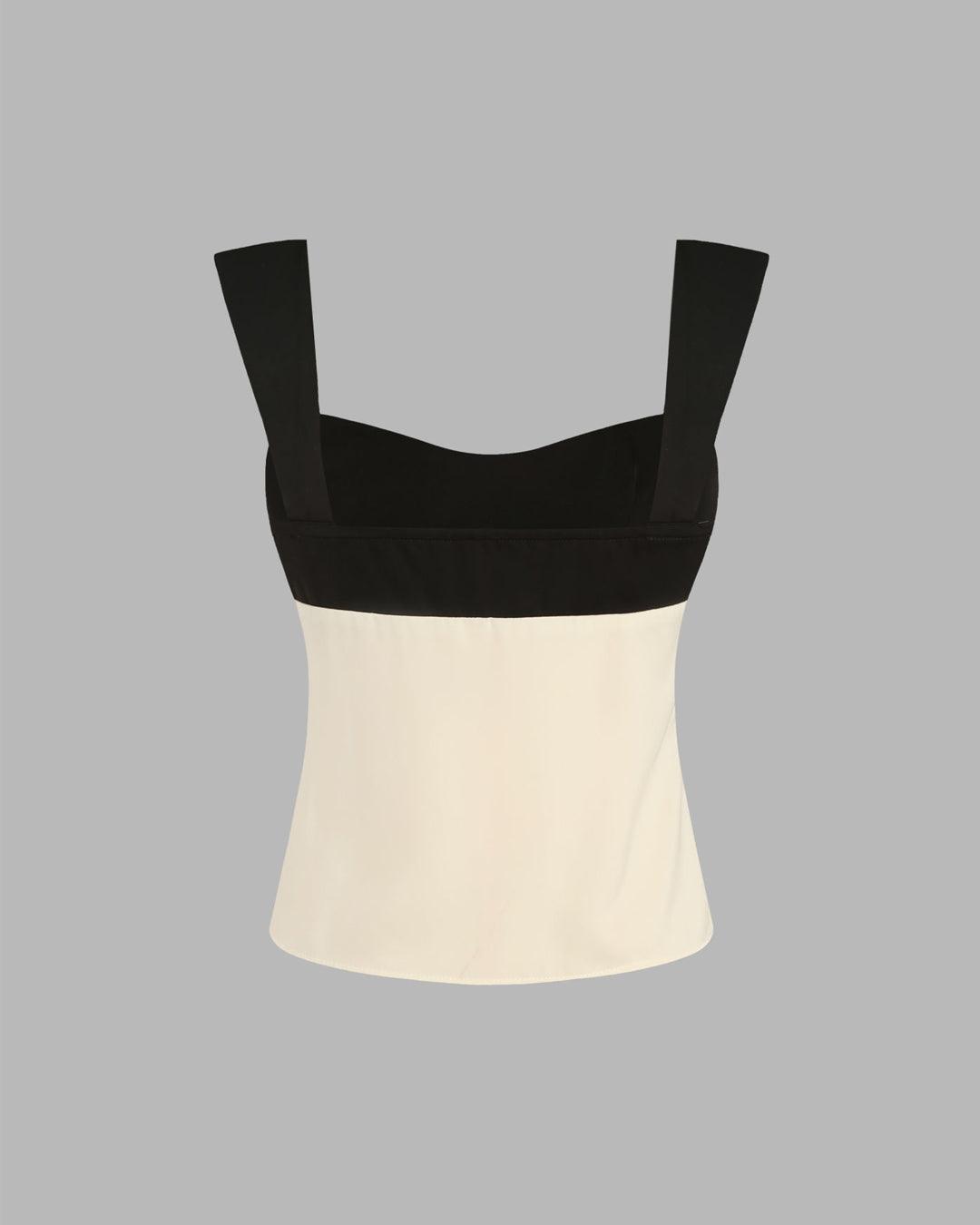 Two Tone Crop Cami Top