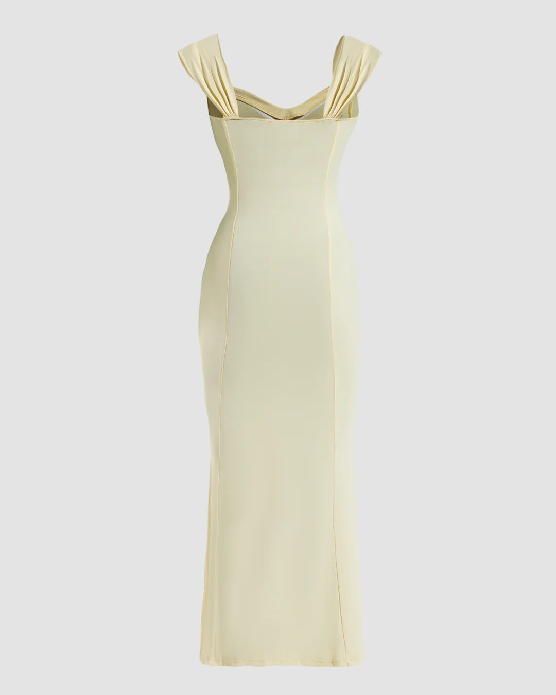 Vanilla Sleeveless Bodycon Maxi Dress