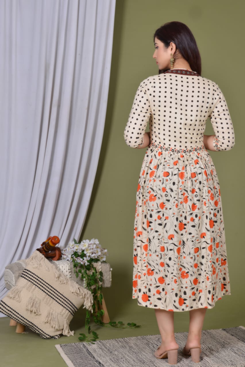 Elegant Rayon Midi Gown with Convenient Side Pocket