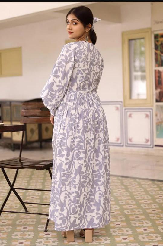 Grey Tie and Dye Maxi Dress