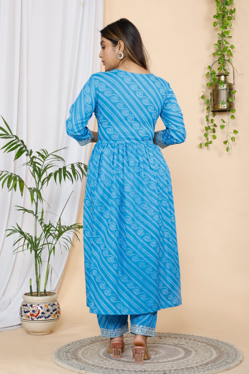 Embroidered Rayon Suit Set