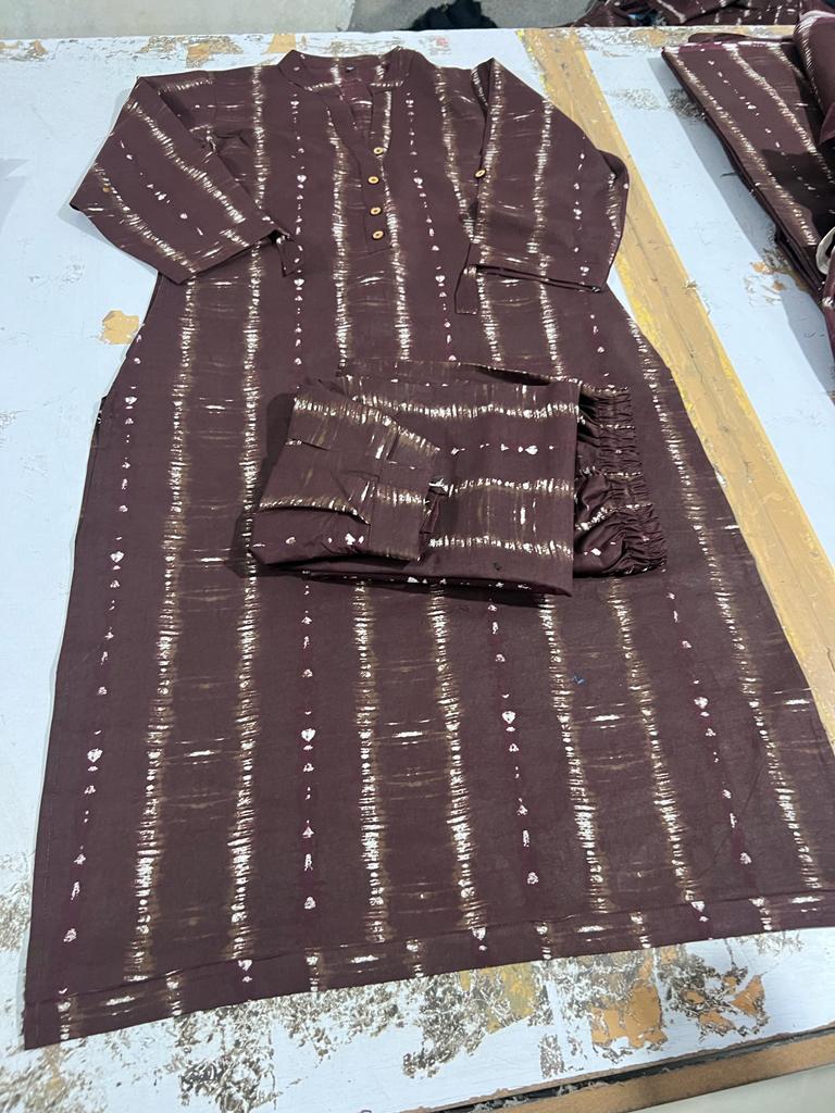 Taj Group Cotton Tai Dai Kurta and Afghani Pant