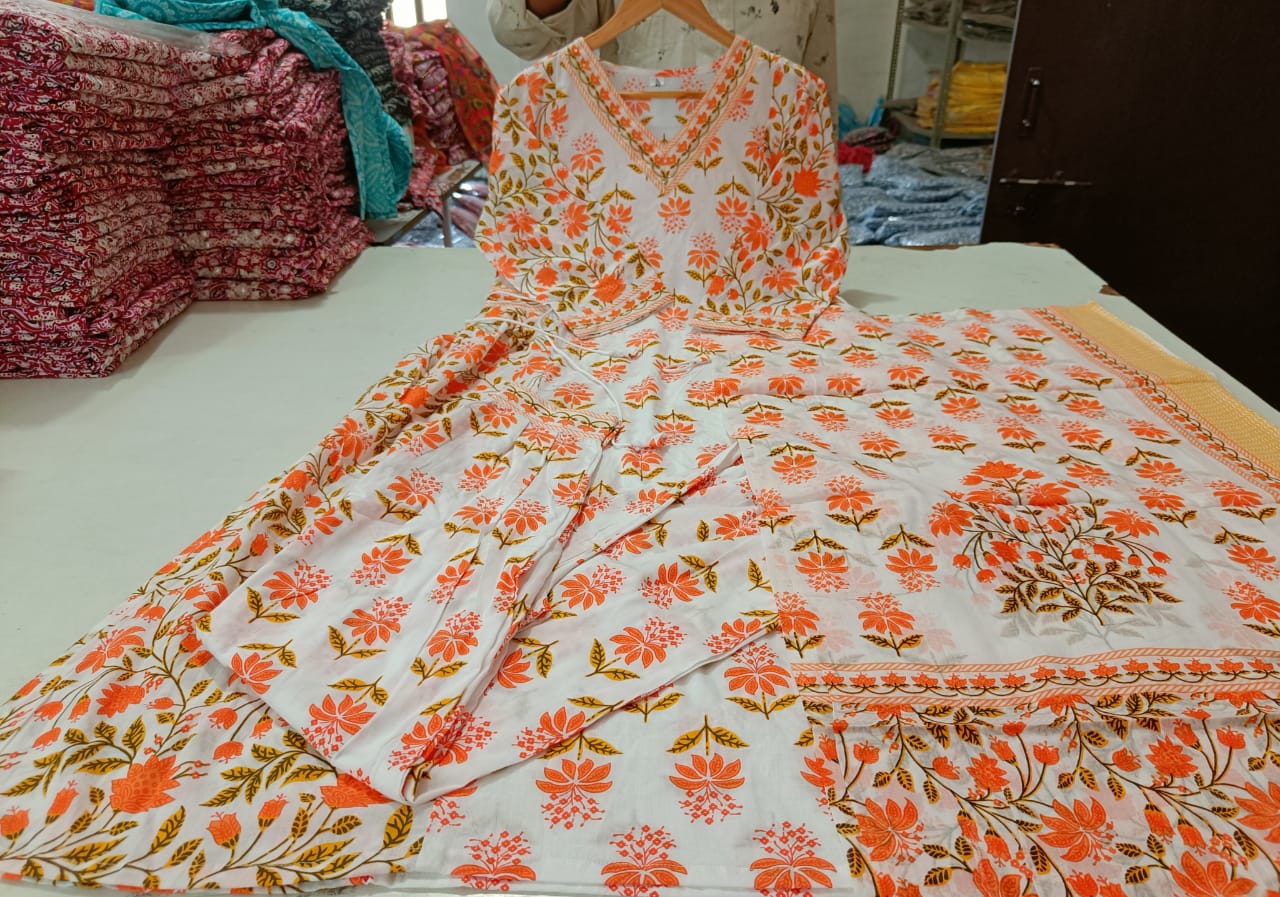 Floral Afghani Suit Set