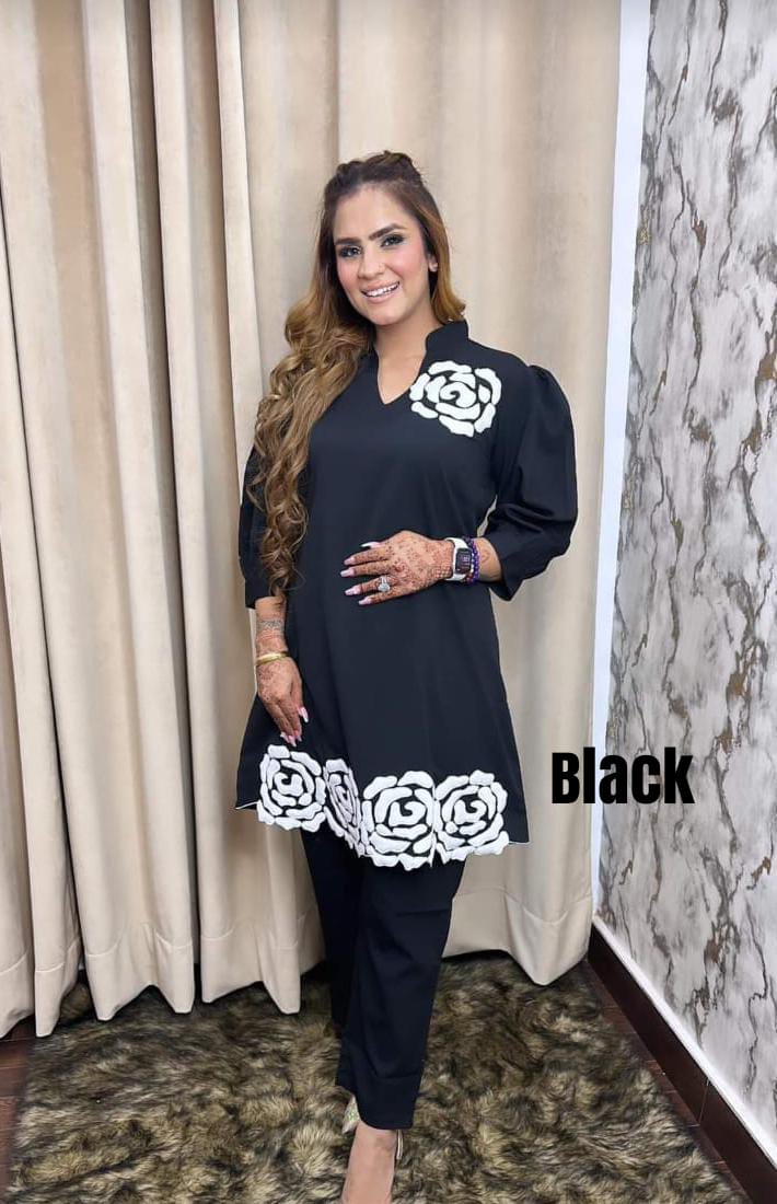 Rayon Floral Kurta Set
