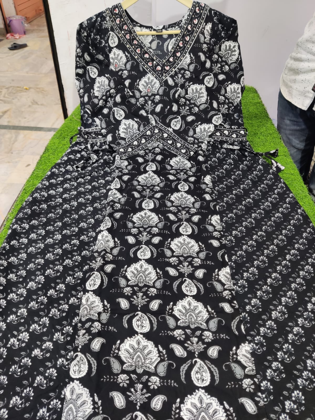 Rayon Afghani Pants with Kurti and Dupatta Suit