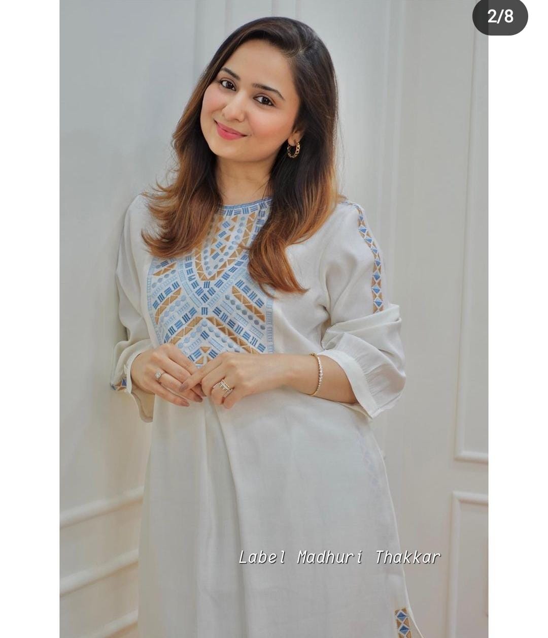 Rayon Co-Ord Set with Kurti Palazzo Embroidery